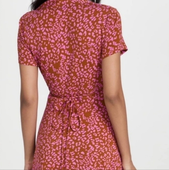 Free People Women's Marsaille Mini Dress Rust Combo Size Small NWT - Picture 4 of 16